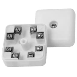 Коробка квадратная на винте на 4 пары проводов Элтех-сервис КС-4