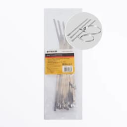 Хомут стальной STEKKER SSCT46200 46х20мм d пучка max 55мм нагрузка 50кг серый упаковка 25 шт 32796