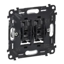 Valena IN MATIC Выключатель двухклавишный 10А 250В Безвинтовые зажимы