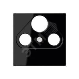 Накладка для телевизионной розетки (SAT-TV-FM) Серия A500 Материал- дуропласт Цвет- черный A561PLSATSW JUNG