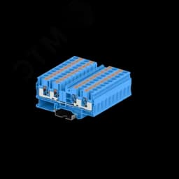 Клемма TP 2-2 проходная Push-in, сечение 6 мм. кв., синяя