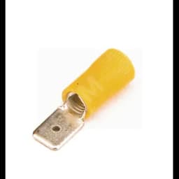 Наконечник плоский РпИп 6-7-0.8 желтый QUADRO (50шт) с изолированным фланцем (вилка) DKC