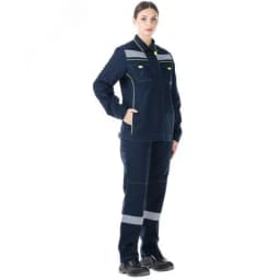 Костюм женский Джокер-комфорт с бр. цв. т. син.-желт., р. 96-100/158-164