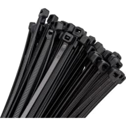 Хомут-стяжка нейлоновый, неоткрывающийся, 200х3.6 мм, черные Hyperline GT-200IBC (100 шт/уп)