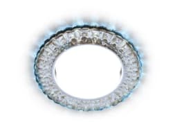Встраиваемый точечный светильник GX53 с LED подсветкой Ambrella Light G315 CLCLD
