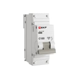 Автоматический выключатель 1P 100А (C) 10kA ВА 47-100 EKF PROxima