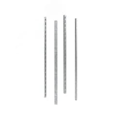 Стойки вертикальные оцинкованные, В=2000мм, без дополнительных креплений, 4шт