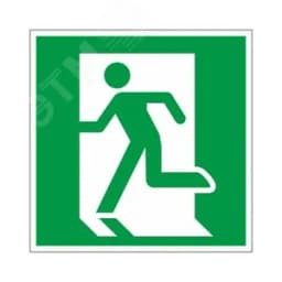 Знак "Выход здесь" (левосторонний) 200х200мм PROxima EKF