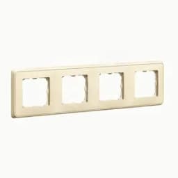 Cariva Рамка 4 поста слоновая кость 695991 Legrand Euro