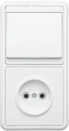 Блок БКВР-037 Бэлла (1-кл. выкл. + розетка) Кунцево 5815