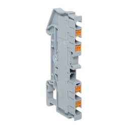 Клеммная колодка пружинная 2,5 Push-in 4 вывода серая EKF