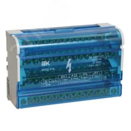 Шина на DIN-рейку в корпусе (кросс-модуль) 3L+PEN 4х15 YND10-4-15-125 IEK