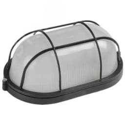 Светильник НПП1402 черный/овал с реш.60Вт IP54 IEK