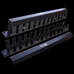 Органайзер кабельный 19" 1U c крышкой на 24 порта TWT TWT-ORG/CV24-1U