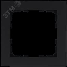 Рамка G-Classic 1-постовая, цвет черный матовый (soft touch)
