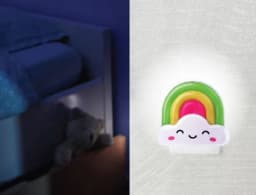 Светильник светодиодный NL-177 «Радуга» 220В ночник с выкл. бел. Camelion 12533