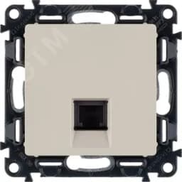 Valena LIFE Розетка телефонная RJ11 одиночная с лицевой панелью слоновая кость