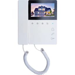 Монитор видеодомофона диагональю 4.3 дюйма с трубкой, белый Elly Tantos