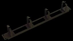 Органайзер кабельный горизонтальный 4 кольца черный ЦМО ГКО-О-4.62-9005