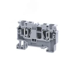 Клемма проходная 6 кв.мм пружинная OptiClip CX-6-I-41A-(0,2-6)-серый 289715 КЭАЗ Optima