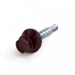 Саморез 5,5х19 кровельный RAL 3005 красный (10 шт/уп)