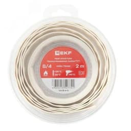 ТУТ нг 8/4 белая ролик 2 м EKF