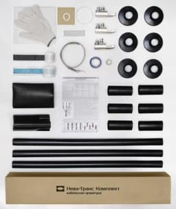 Муфта кабельная концевая наружн. установки 10кВ КНТпН 3х(35-50мм) с болт. наконечн. Нева-Транс Комплект 22020120