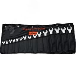 Набор ключей гаечных двусторонних 15 шт. (10-55) хромированные 103551 Hortz