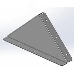 Заглушка к двускатной крышки 200 цинк ламель (аналог гор.цинк)