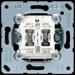Выключатель контрольный 2-клавишный с подсветкой (две лампы в комплекте). Механизм. 10A 250V
