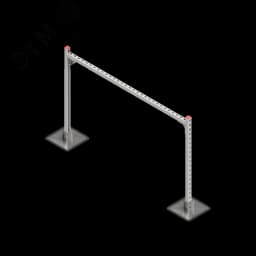 Опорная конструкция для горизонтальных прямоугольных воздуховодов и металлических лотков кабеленесущих систем TECHNORAPTOR STEELFOOT 1500х1000