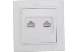 Розетка компьютерная 2-м СП Минск RJ45 бел. EKF ERK02-035-10