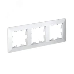 ATLASDESIGN AIR 3-постовая РАМКА, БЕЛЫЙ/дымчатый белый Systeme Electric
