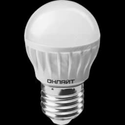 Лампа светодиодная LED 6вт E27 белый матовый шар