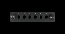 Панель адаптерная NIKOMAX NMF-AP06SFC-P-BK