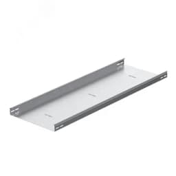 Универсальный лоток неперфорированный 500х50х3000, толщина 1,5 мм, Сендзимир цинк