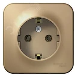 BLANCA розетка наружная с заземлением без шторок, 16А, 250В, титан Systeme Electric