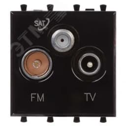 Avanti TV-FM-SAT "Черный квадрат", 16A, 2 модульный