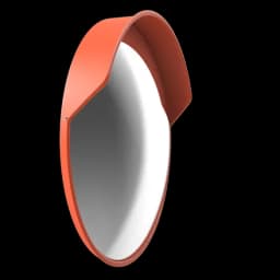 Зеркало дорожное с защитным козырьком d-800 мм ГОСТ Р 52766-2007