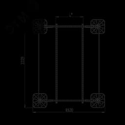 Опорная конструкция для установки оборудования TECHNORAPTOR FOOT 1500х2000 тип 1 HD КМ-профиль