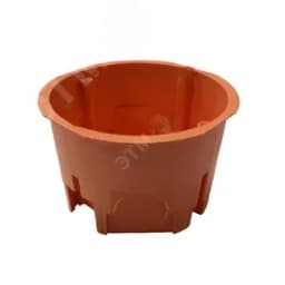 Подрозетник для сплошных стен 68х45, IP 30 без саморезов, негорючая, ПВ-0, оранжевый