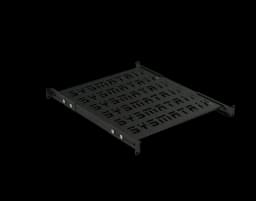 Полка универсальная SMART 19" перфорированная, 500 мм (регулировка) для шкафов, черный SYSMATRIX SH 5004.900