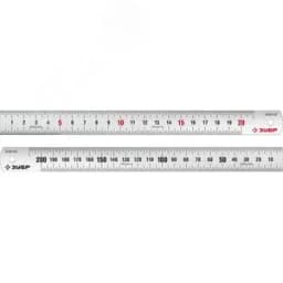 Линейка Про-20, усиленная нержавеющая 0.20 м, Профессионал ЗУБР