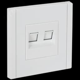 FORTE&PIANO Розетка двойная RJ11+RJ45 кат.5E FP235 белый IEK