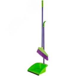 Набор для уборки "Грейс" (совок + щетка пластиковые на длинных ручках) 240х250х810 мм (Dobb " Mopp) FIT