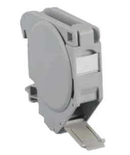 Крепление для Keystone Jack на DIN-рейку в распределительные щиты для промышленных решений Hyperline FP-IE-DIN-KJ-1A-GY