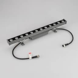 Линейный прожектор AR-LINE-500-12W Warm3000 (GR, 15x60 deg, 230V) (Arlight, IP65 Металл, 3 года)