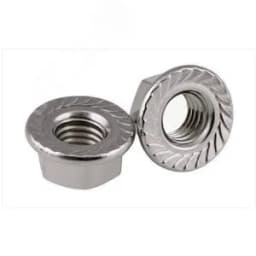 Гайка с насечкой, препятствующей откручиванию оцинкованная М5 (DIN 6923) (100 шт/уп)