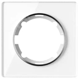 Рамка стеклянная одинарная, цвет белый 2234924 ССТ