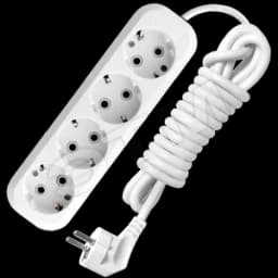 Удлинитель бытовой 4х5м с заземлением 13А АВС-пластик E-304 9631982 Универсал